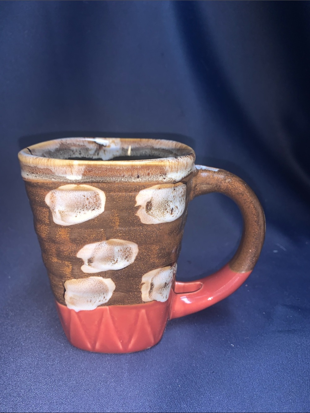Beautiful Art Pottery Stoneware Ceramic Coffee Mug Speckled
Brown Spotted Glaze